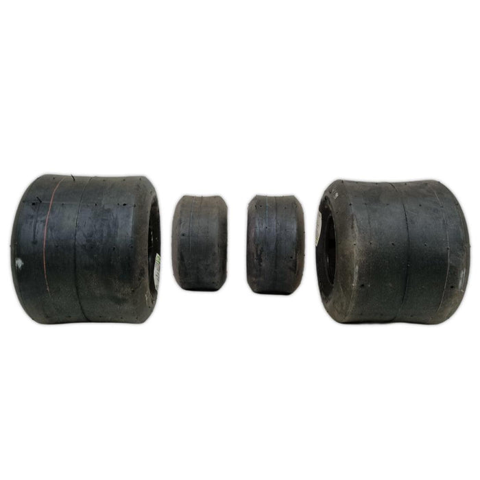 BKT Go Kart Slick Tires set | Includes 2 Front and 2 Rear