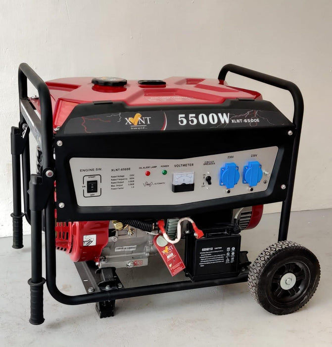 XLNT Premium Portable Gasoline Generator | 1 Year Warranty | Copper Winded